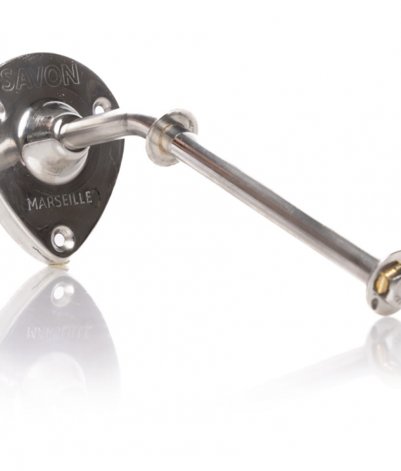 Drehbarer Seifenhalter aus Edelstahl Silber