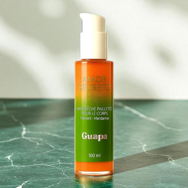 Schimmerndes Trockenöl mit Glitzer – Grüner Tee & Mandarine – Bild 8